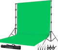 10 x 12ft 100% Cotton Muslin Green Screen Backdrop with Stand Kit N590886