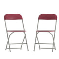 Red 2 Pack Plastic Folding Chair I950