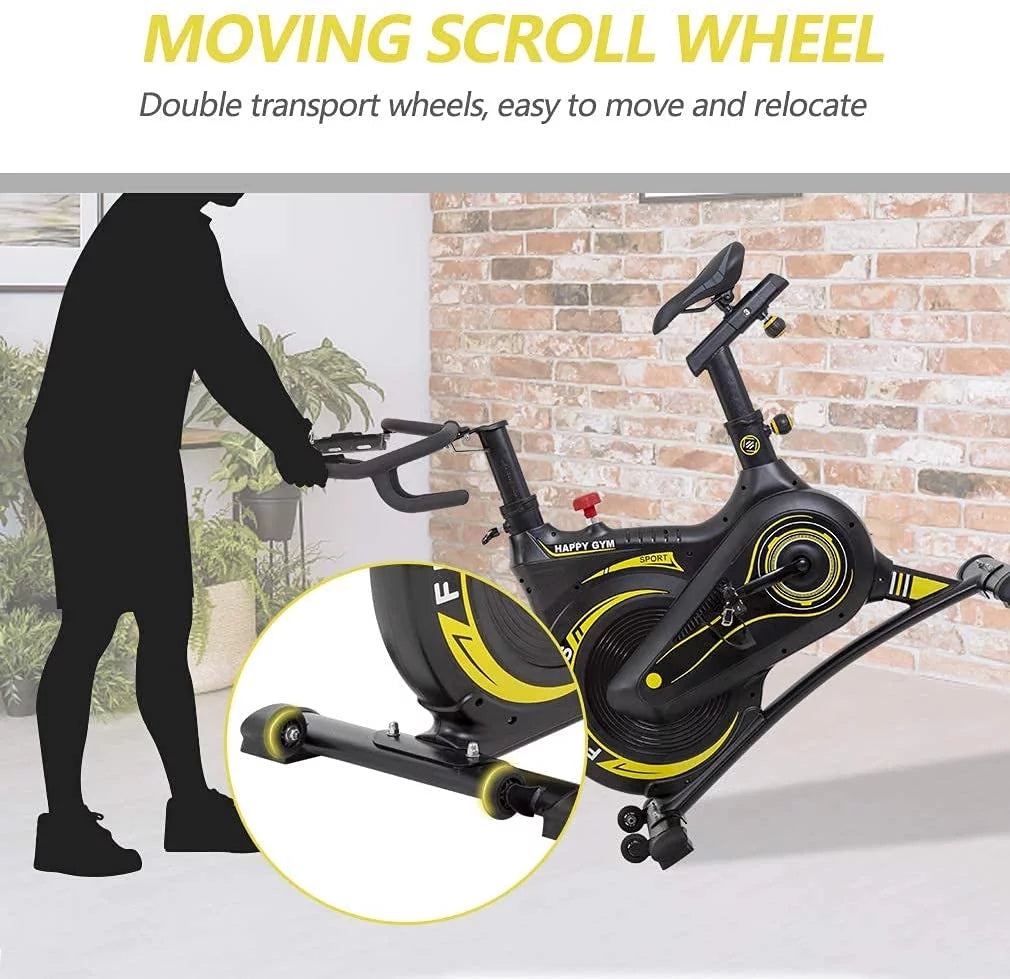 Black Exercise Bike with LCD Display Z325