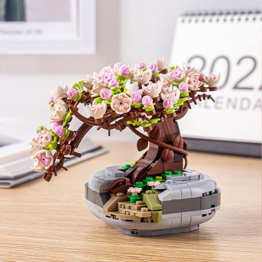 426Pcs Cherry Tree Plant Building Blocks Set N471
