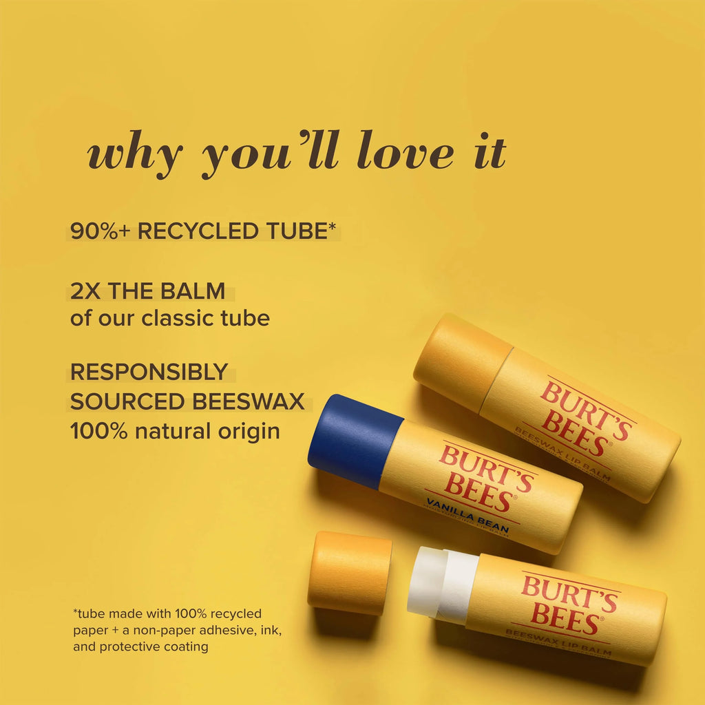Moisturizing Lip Balm, 3 Pack Recycled Paper Tubes M708
