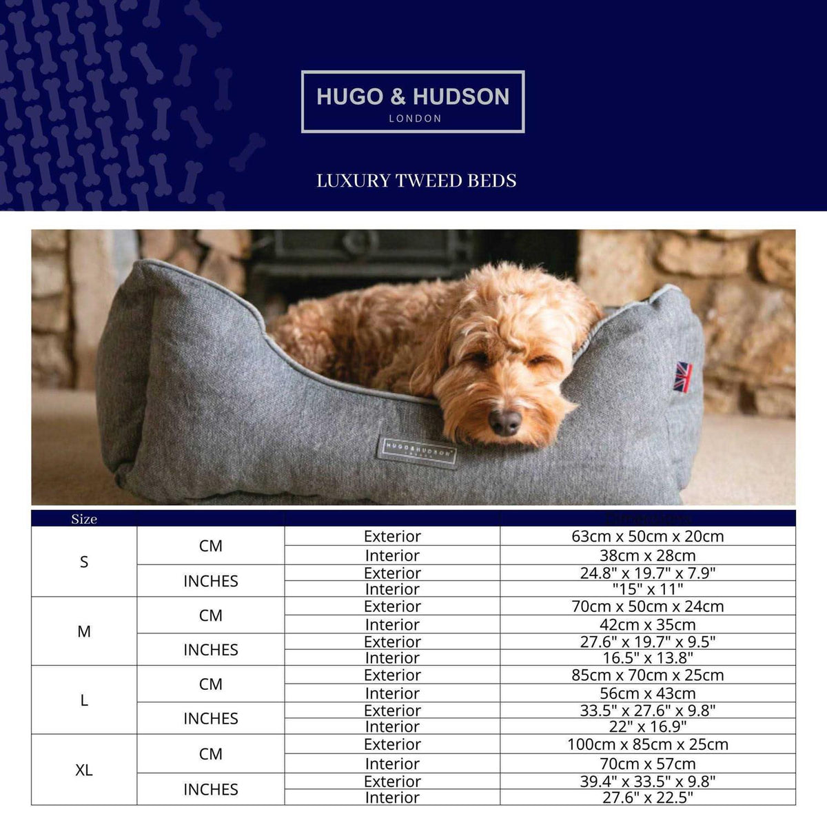 Tweed Dog Bed Y4796