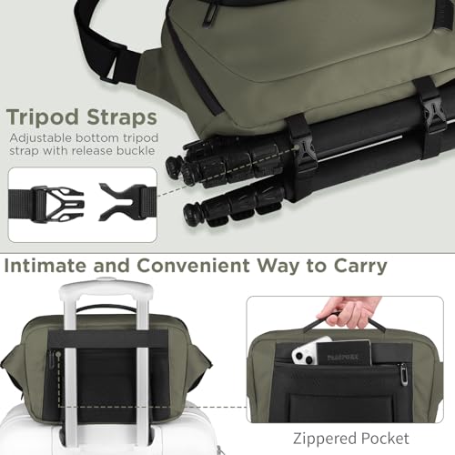 Waterproof Camera Sling Bag with Tripod Holder G396