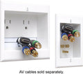 In-Wall Power and Cable Management White F7777