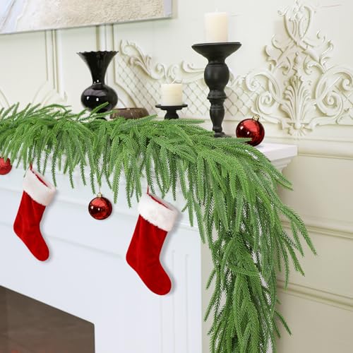 9FT Artificial Norfolk Pine Christmas Garland T40578