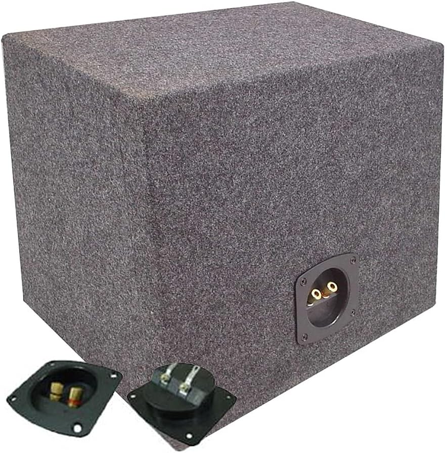 Single 12" Sealed Subwoofer Box Enclosure 3/4" MDF Wood Pack of 2 K919110