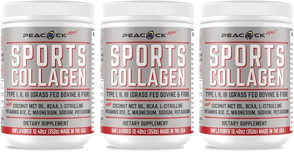 Unflavored Hydrolyzed Multi Collagen Peptides Powder Pack of 3 T689