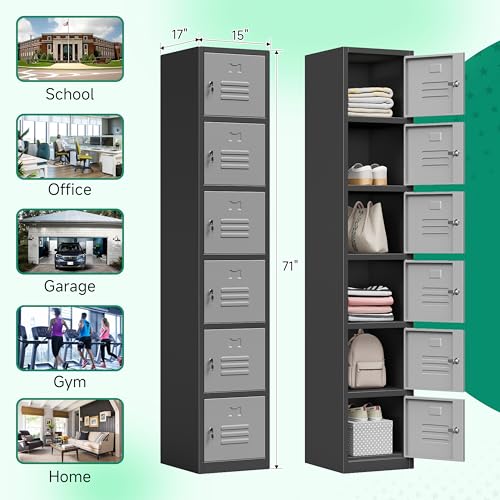 71" Metal Storage Cabinet with Lock J28208