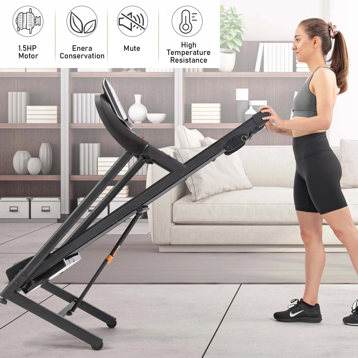 2.5HP Folding Treadmill with Incline L616