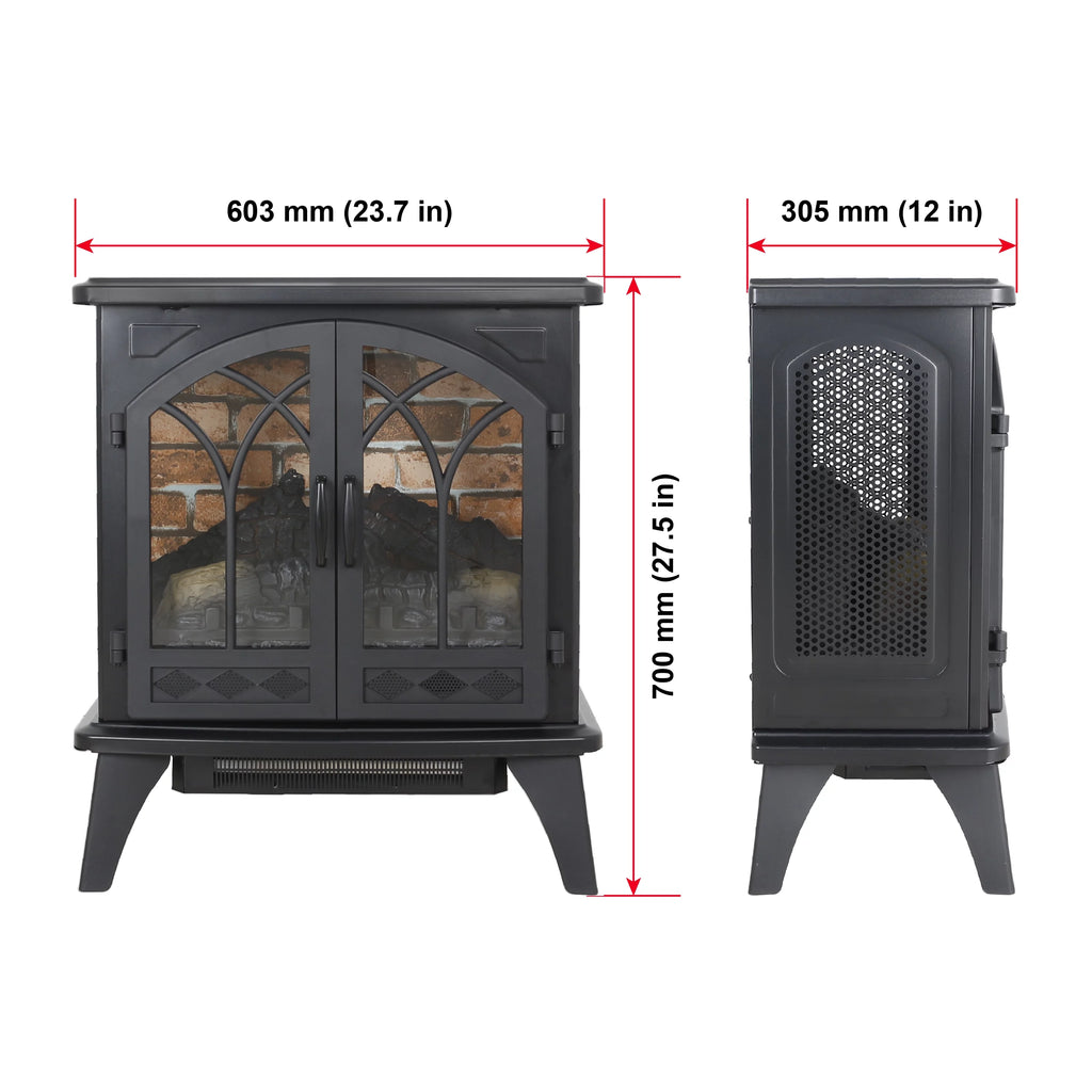 24 Inch 3D Infrared Electric Stove with Remote Control L943