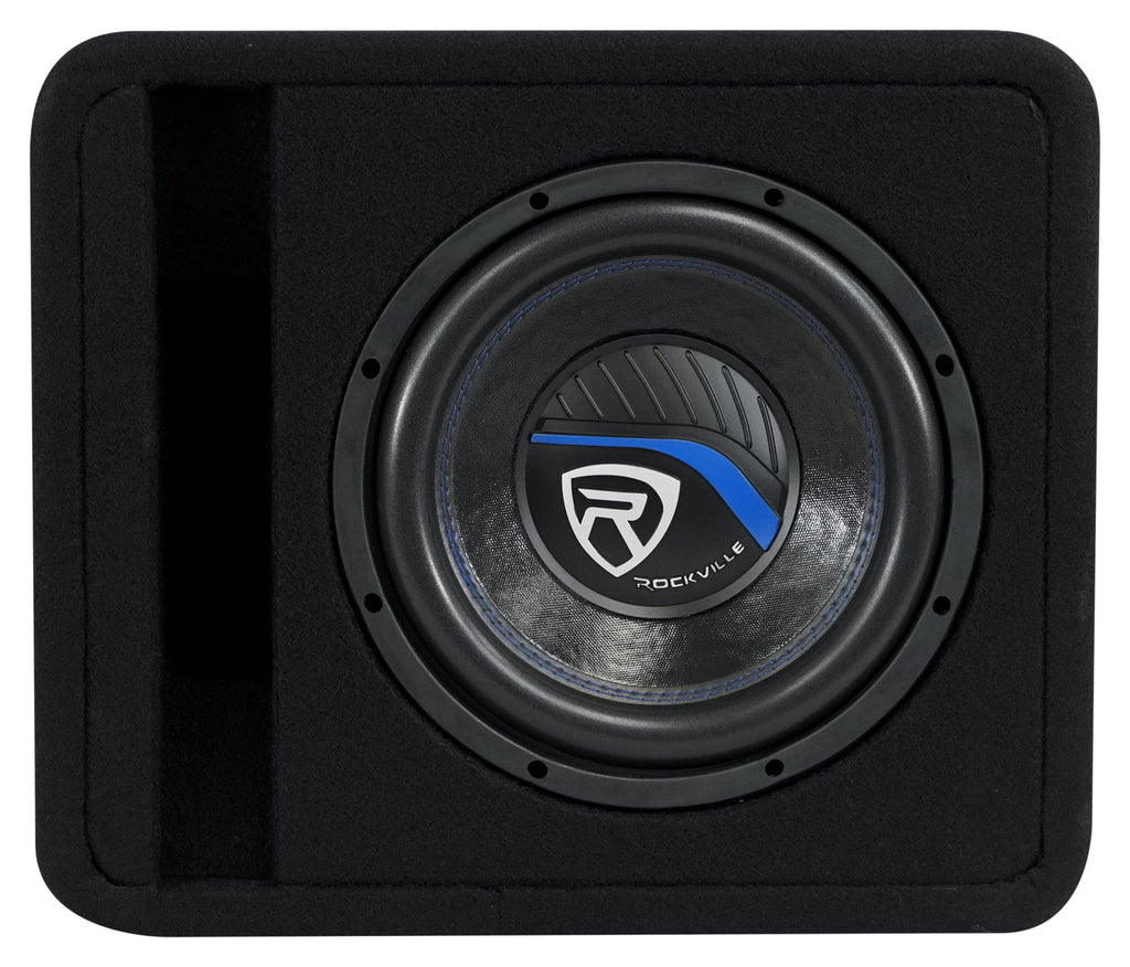 10" 1200w Car Subwoofer + Vented Sub Enclosure + Amp K39437