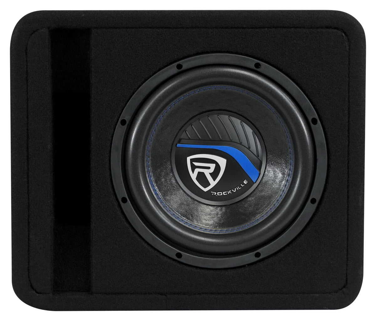 10" 1200w Car Subwoofer + Vented Sub Enclosure + Amp K39437