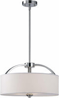 3-Light Chrome Chandelier Y528509