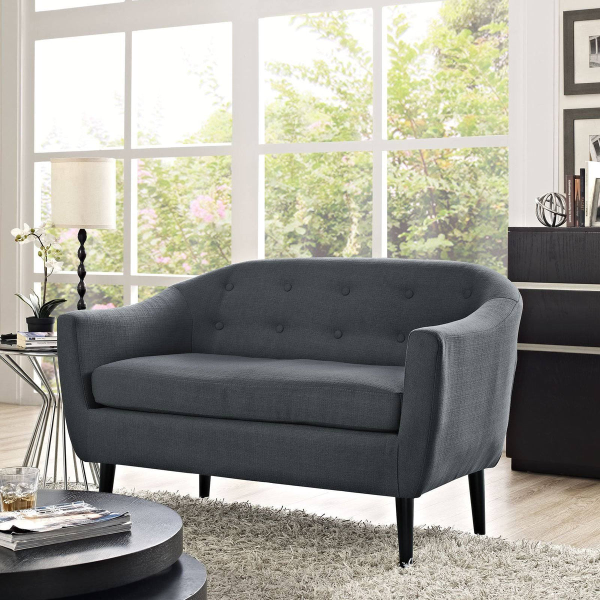Light Gray Loveseat R183466