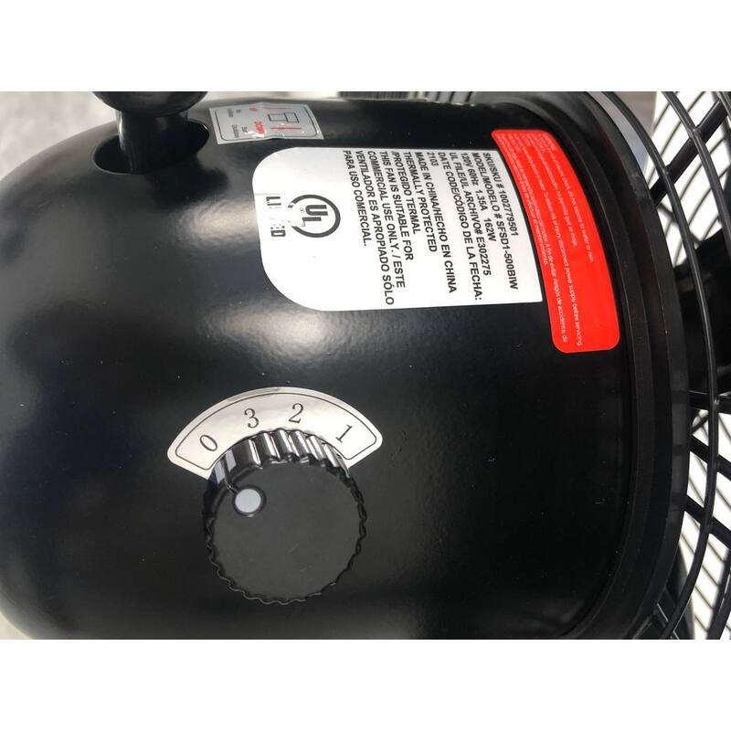 Black Oscillating Pedestal Fan L38344