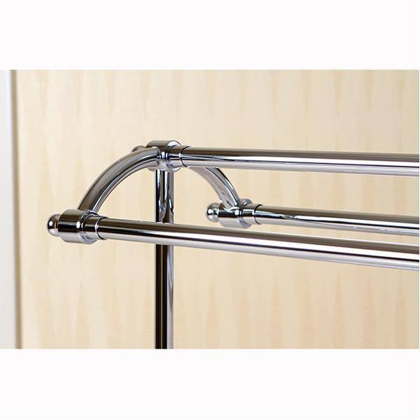 Satin Nickel Pedestal Towel Rack D72424