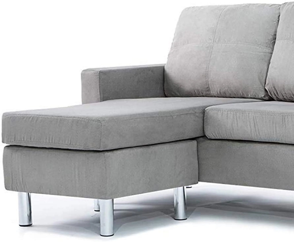 Modern Sectional Sofa Gray L9116