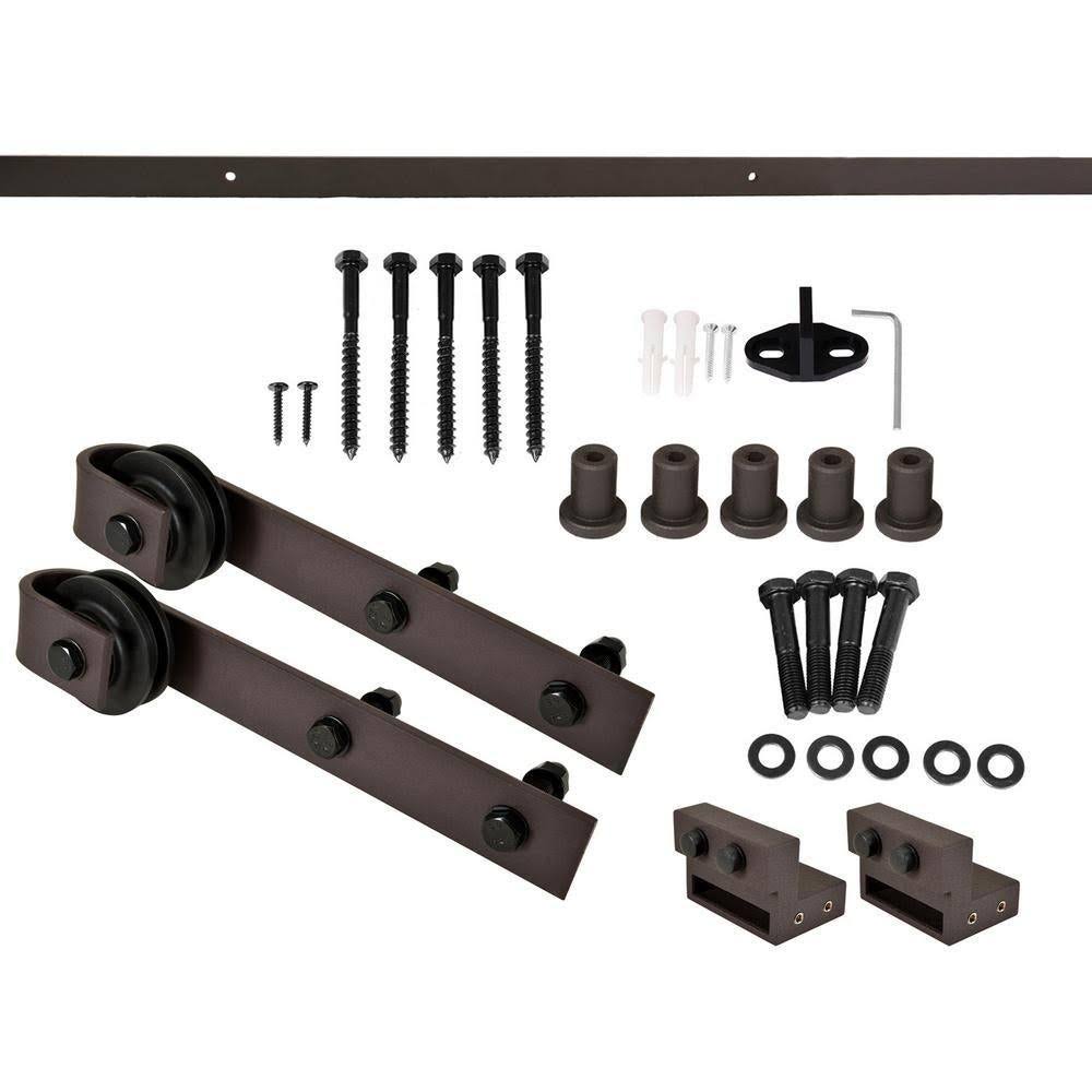 White 60 x 84 Barn Door with Hardware Kit U864