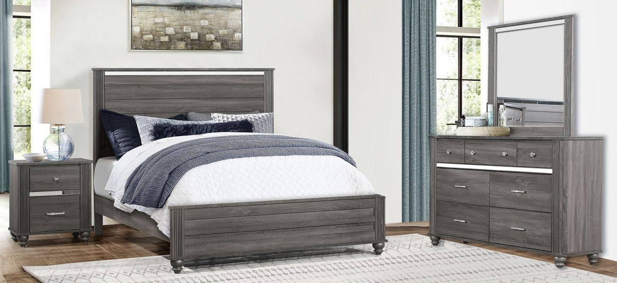 Gray Panel Bed N476967