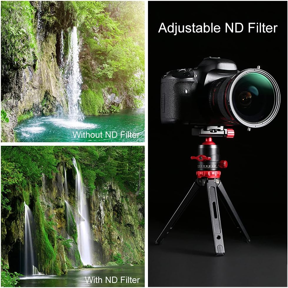 55mm Variable Fader ND2-ND32 ND Filter and CPL Circular Polarizing Filter 2 in 1 B574562