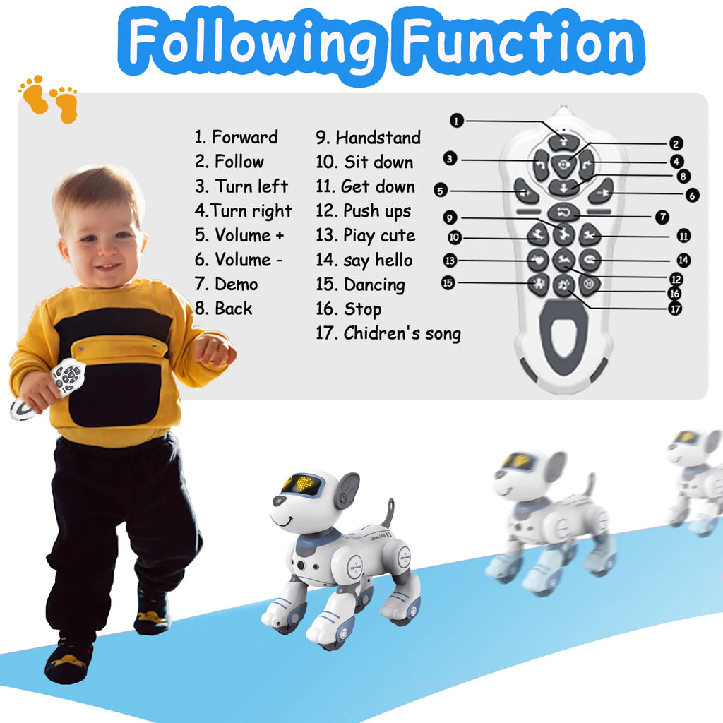 Robot Dog Toy with Interactive Touch Sensors V7491