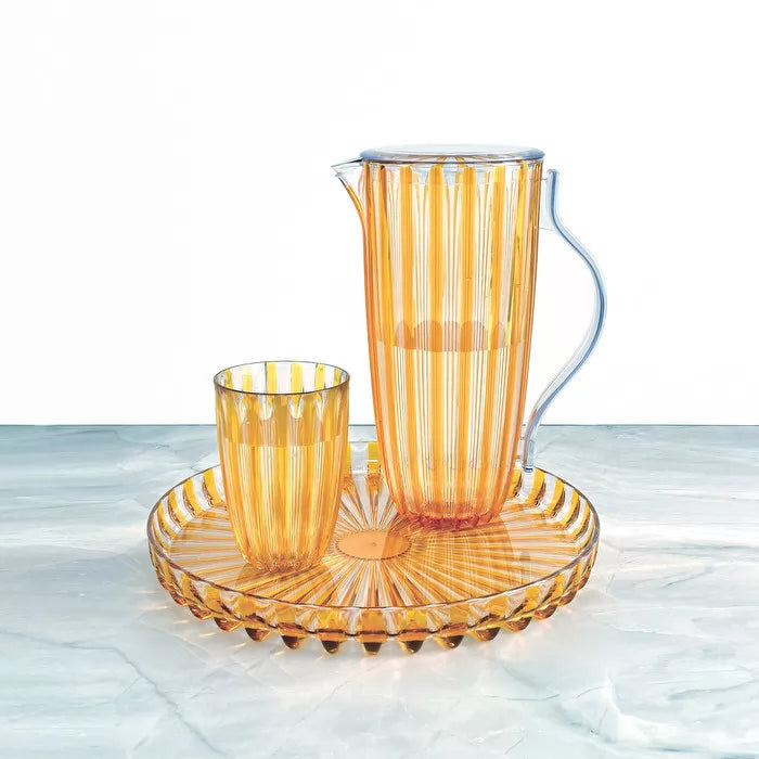 Amber Pitcher With Lid R4365