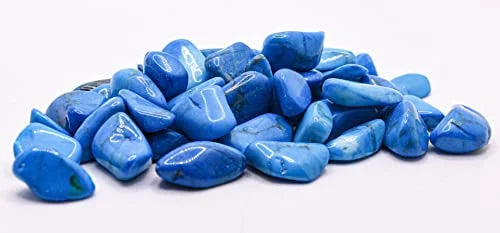 1 lb Blue Howlite Tumbled Stone Crystal M851