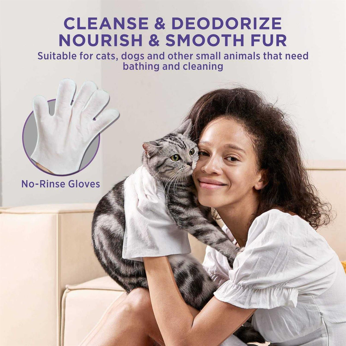 Pet Cleaning Deodorizing Bathing Wipes R5265