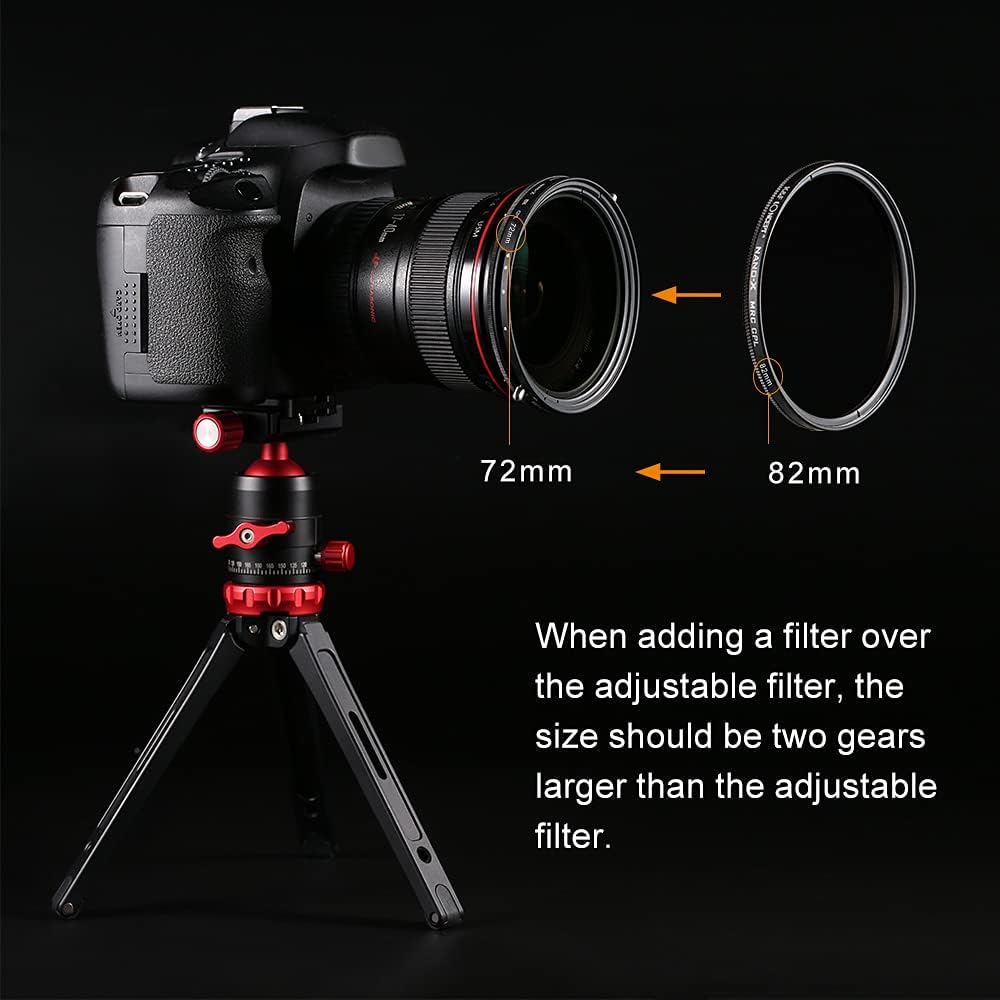 55mm Variable Fader ND2-ND32 ND Filter and CPL Circular Polarizing Filter 2 in 1 B574562