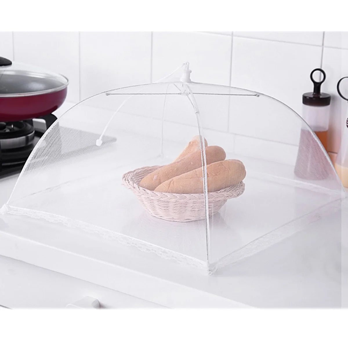 12 Pack 17x17 Pop-Up Mesh Food Covers D491