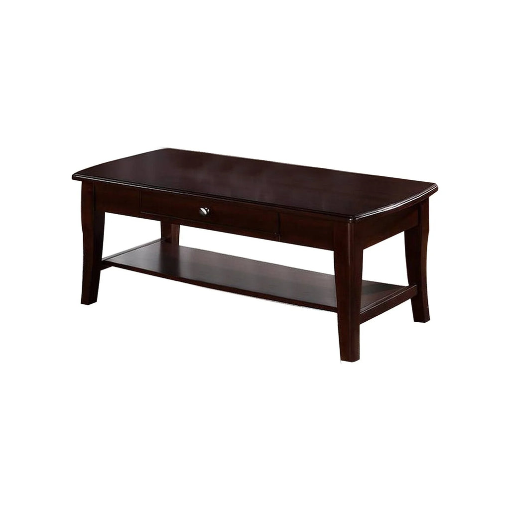 48 Inch Wood Coffee Table with 1 Drawer J589244