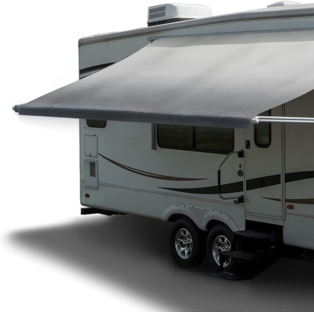 Gray Heat Sealed 12 Foot RV Awning Fabric Replacement L704