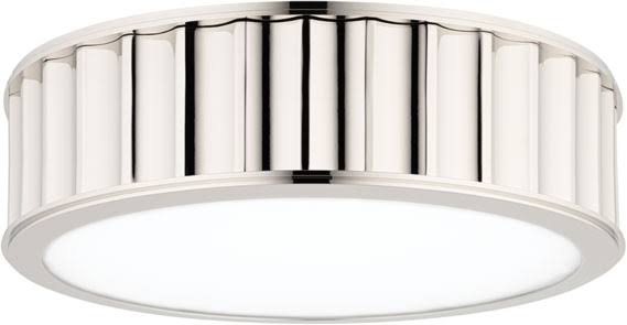Polished Nickel 2 Light Flush Mount X277335