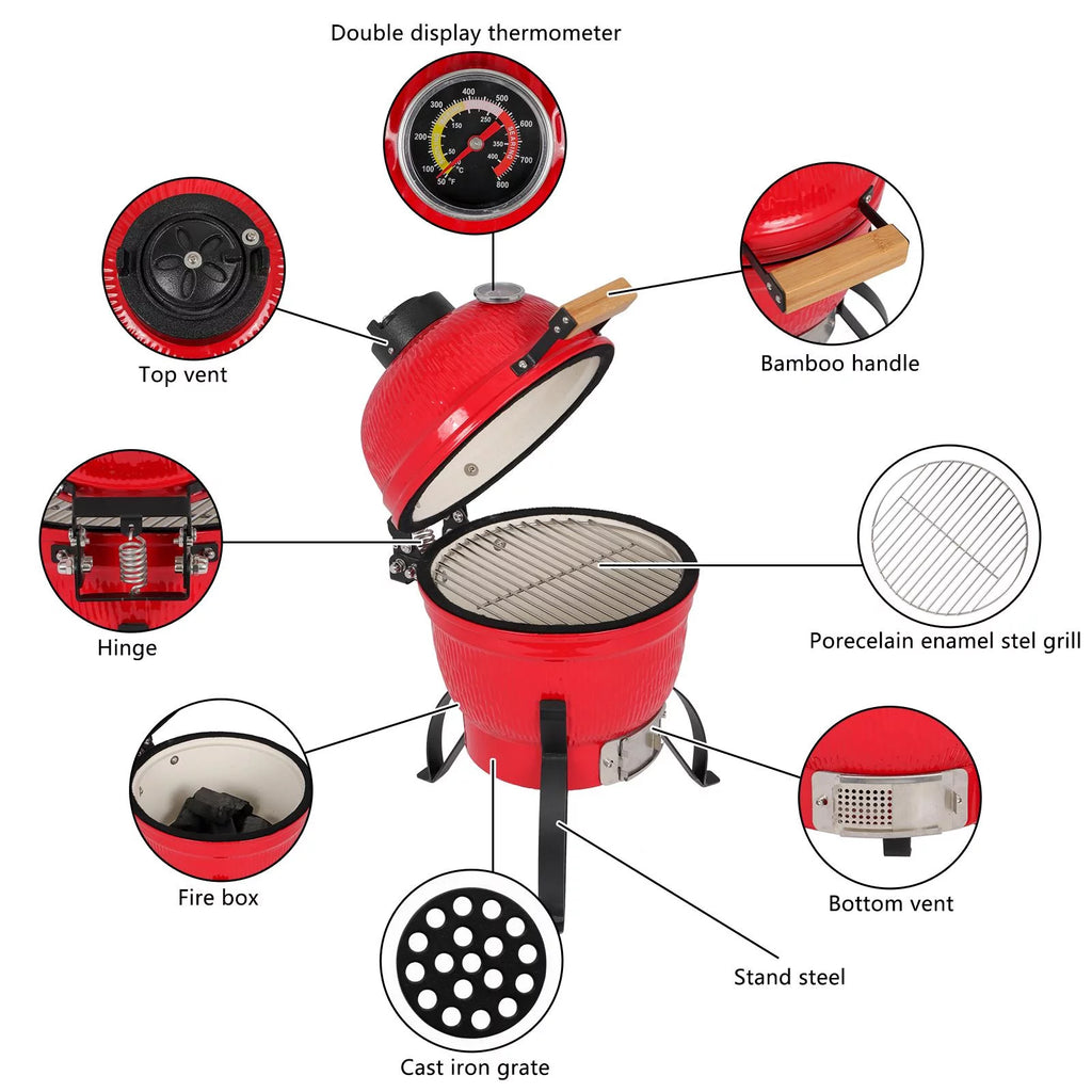 Charcoal Kamado Grill Ceramic Outdoor BBQ Grill K593