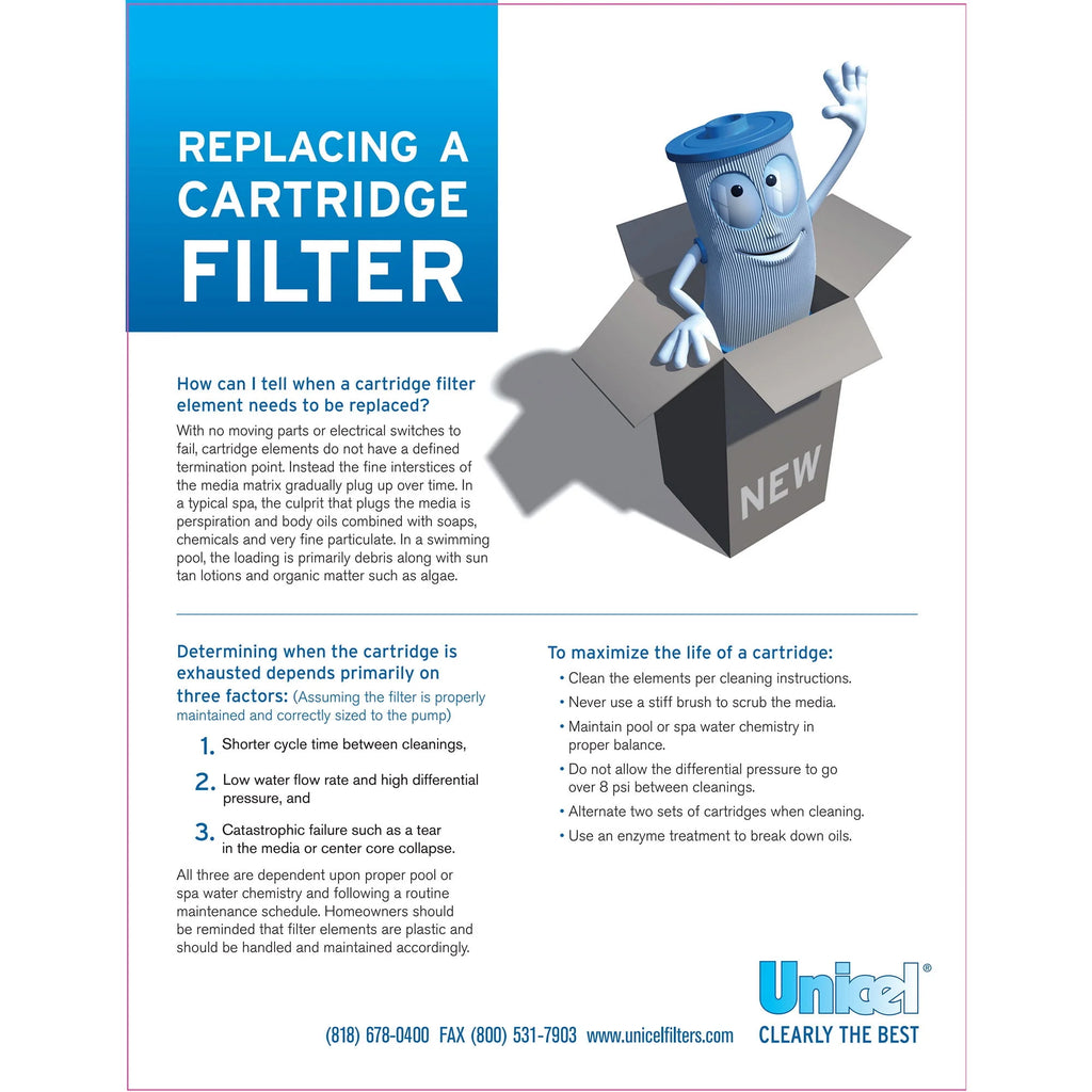 Swimming Pool and Spa Replacement Filter Cartridge J251272