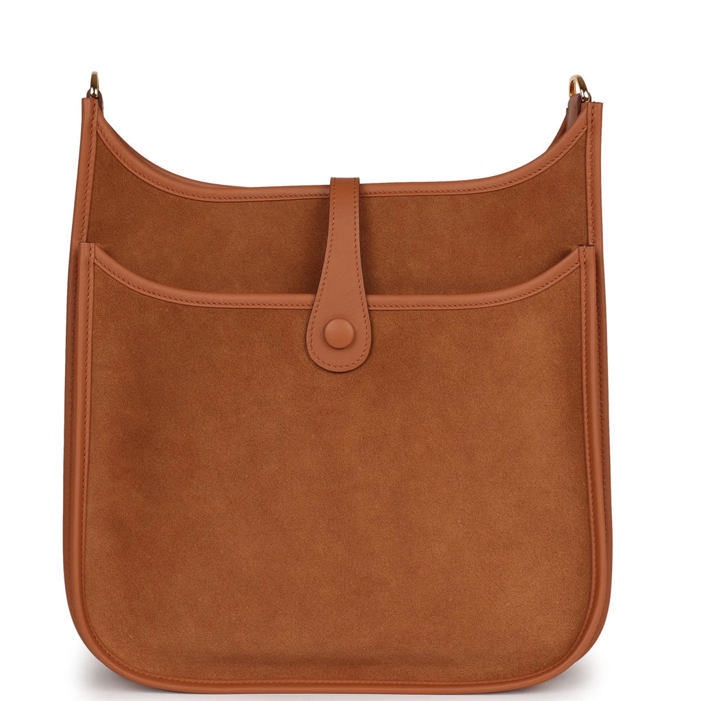 Gold Leather Crossbody Bag R328102