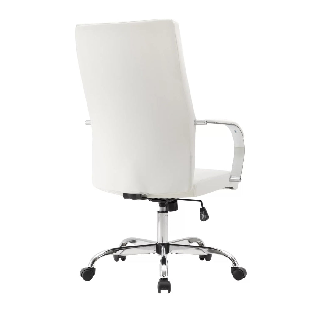 Adjustable Height Leather High-Back Office Chair with Tilt & 360 Degree Swivel T77178