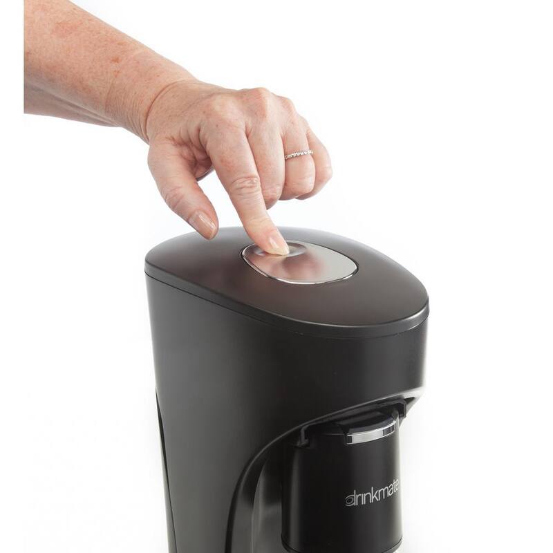 Matt Black Sparkling Water & Soda Maker Machine with 3 CO2 Cartridge, 1L & 0.5L Bottles T1288
