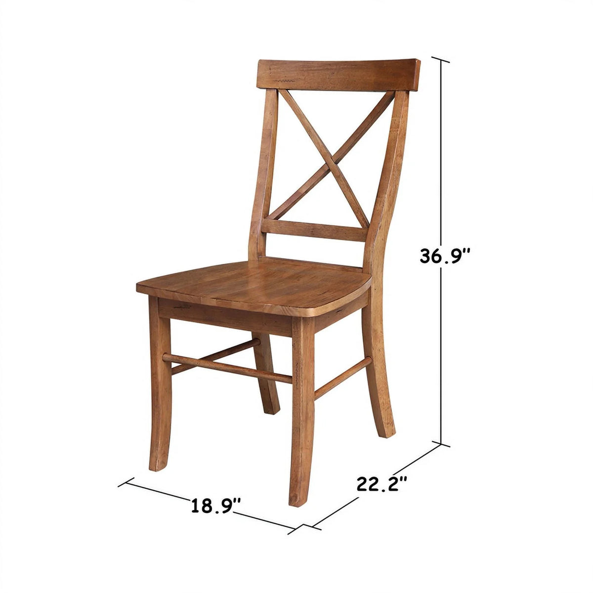 42" Round Solid Wood Dual Drop Leaf Table with 4 Chairs R640878