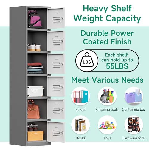 71" Metal Storage Cabinet with Lock J28208