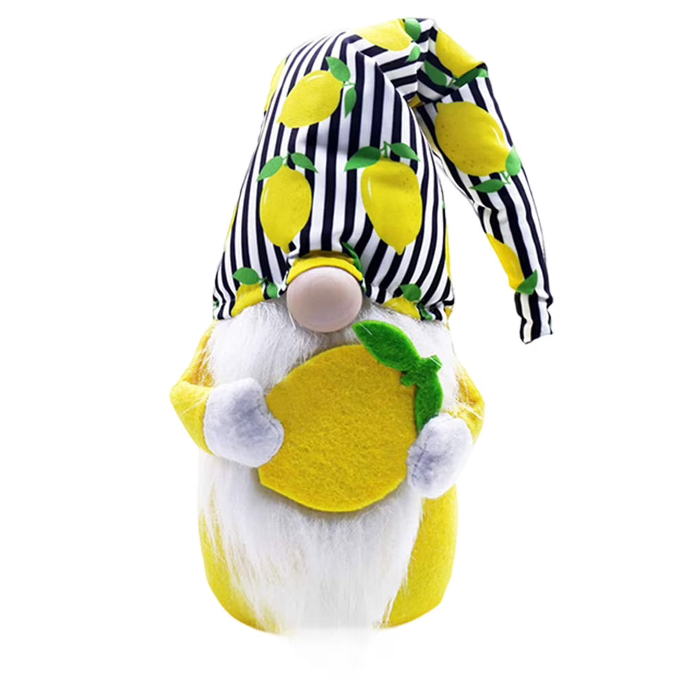Lemon Faceless Old Man Plush Gnome Doll Toy I24766