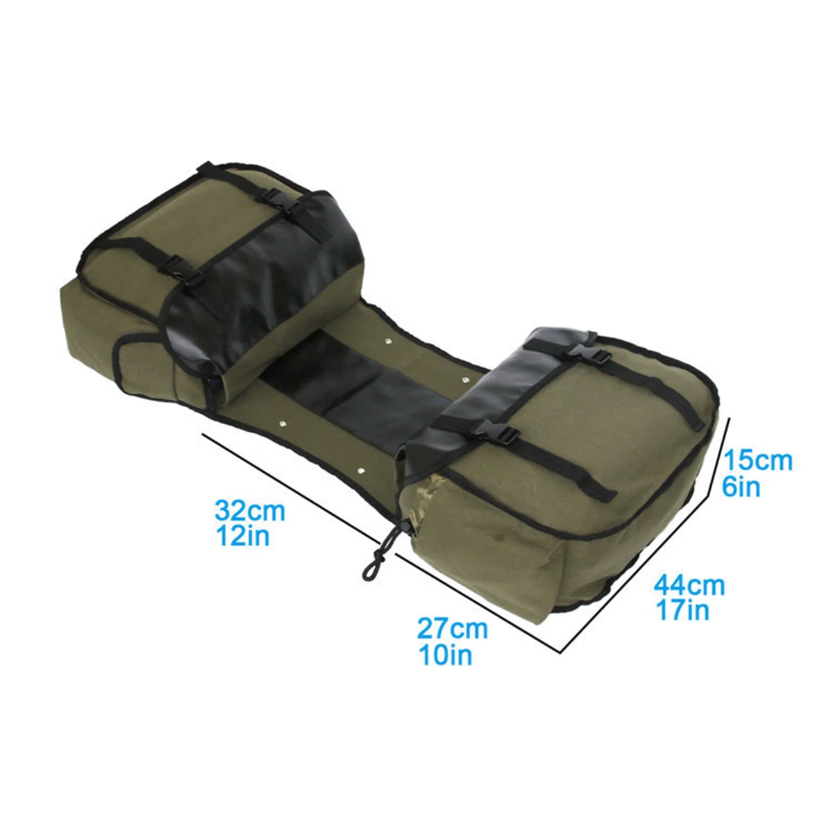 Large Capacity Canvas Waterproof Motorcycle Saddle Bag C377