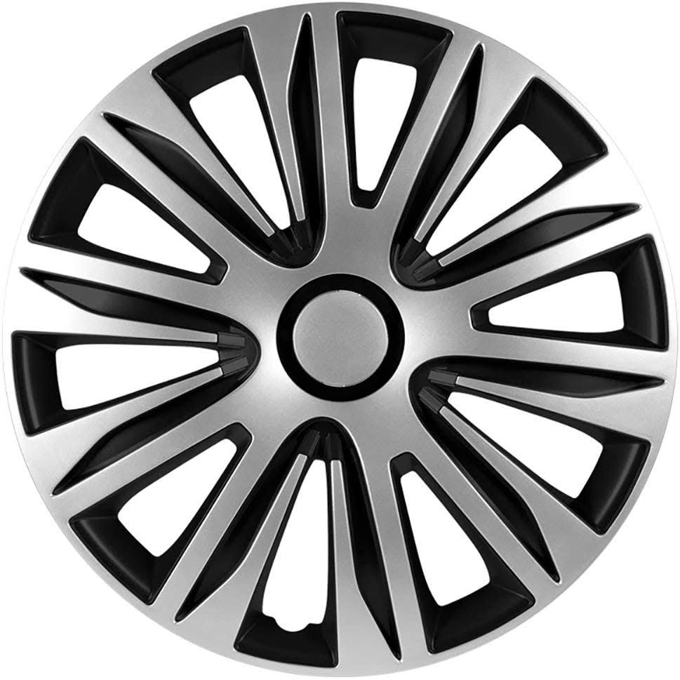 15-inch Silver/Black Wheel Covers Set Y861
