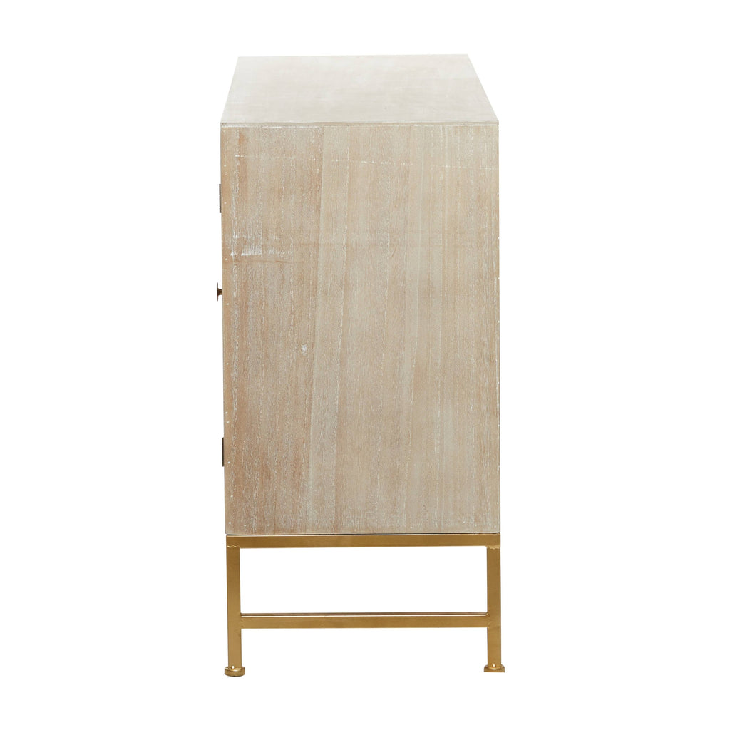 Brown Iron Cabinet P90280