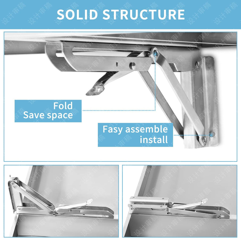 Stainless Steel Foldable Shelf U1955