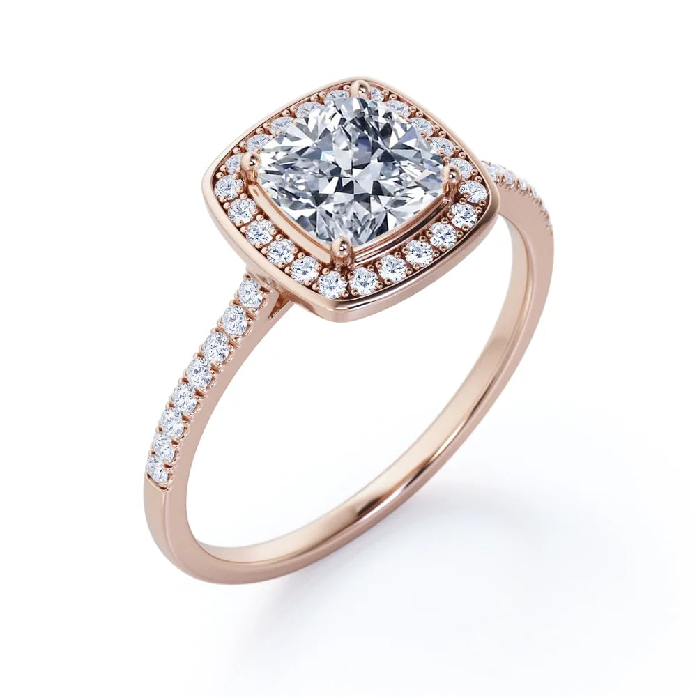 Pave Engagement Ring Q7383