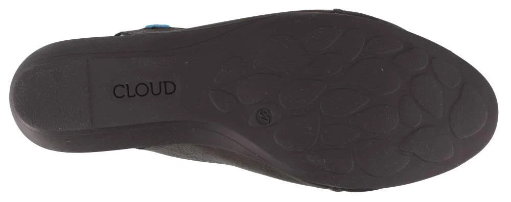 Black Leather Flat B728