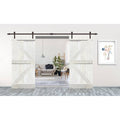 White 60 x 84 Barn Door with Hardware Kit U864