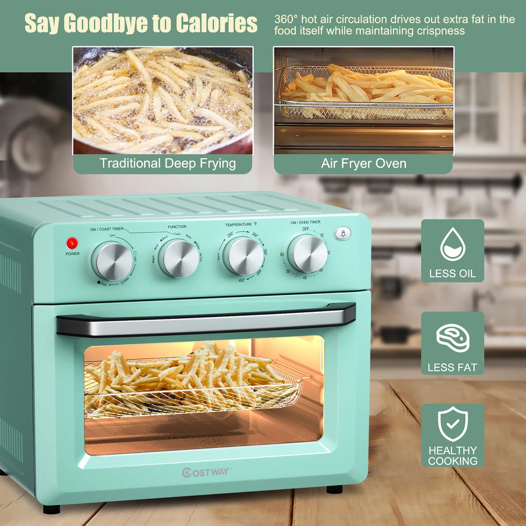 19 QT Air Fryer Toaster Oven with 5 Accessories X895918