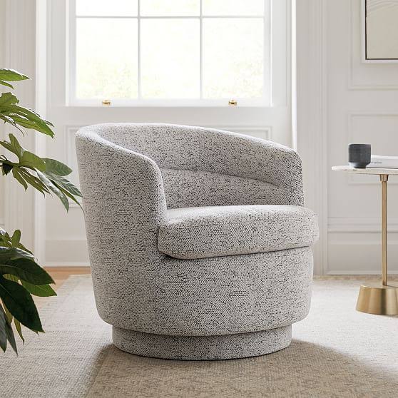 Pearl Gray Swivel Chair X322